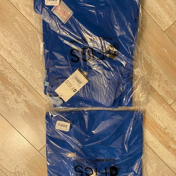 Figs Other - Brand new Figs scrubs top and bottom in royal blue. Never opened, tags attached